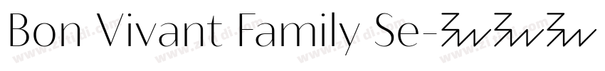 Bon Vivant Family Se字体转换